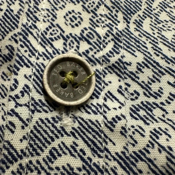 Ted Baker button down shirt size 4 - Picture 6 of 10